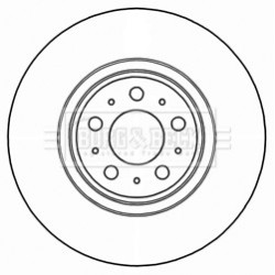 Brake Disc BORG & BECK BBD5955S OE Ref 9475266