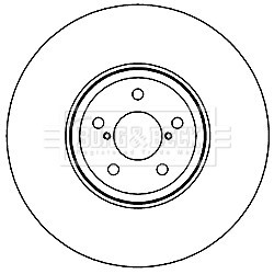 Brake Disc BORG & BECK BBD5959S OE Ref 26300AG001