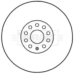 Brake Disc BORG & BECK BBD5963S OE Ref 5Q0 615 301 G
