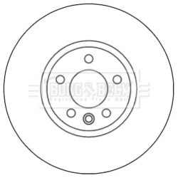 Brake Disc BORG & BECK BBD5964S OE Ref 7E0 615 301 C