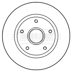 Brake Disc BORG & BECK BBD5966S OE Ref 432002188R