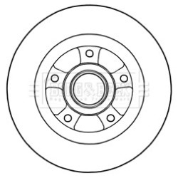 Brake Disc BORG & BECK BBD5968S OE Ref 432000007R