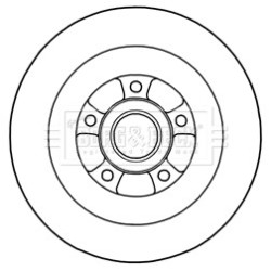 Brake Disc BORG & BECK BBD5970S OE Ref 432020016R