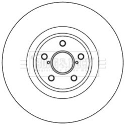 Brake Disc BORG & BECK BBD5971S OE Ref 435120W060 BORG & BECK