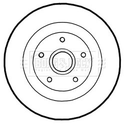 Brake Disc BORG & BECK BBD5972S OE Ref 402026061R
