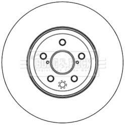 Brake Disc BORG & BECK BBD5973S OE Ref 424310W030