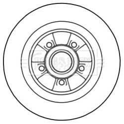 Brake Disc BORG & BECK BBD5974S OE Ref 8200736267