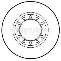Brake Disc BORG & BECK BBD5986S OE Ref 89737-18760