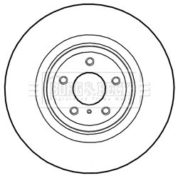 Brake Disc BORG & BECK BBD5987S OE Ref 40206JL00B