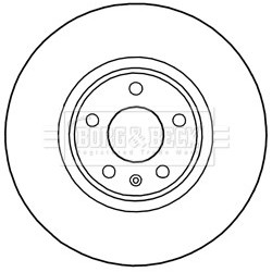 Brake Disc BORG & BECK BBD5990S OE Ref 8R0615301D