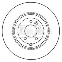 Brake Disc BORG & BECK BBD5996S OE Ref LR016192 BORG & BECK