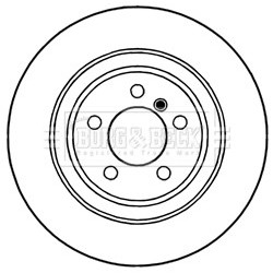 Brake Disc BORG & BECK BBD5997S OE Ref SDB500182
