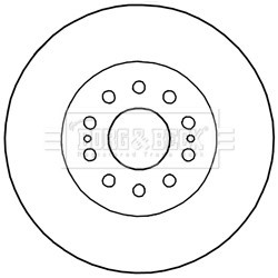 Brake Disc BORG & BECK BBD5998S OE Ref 7189265 BORG & BECK