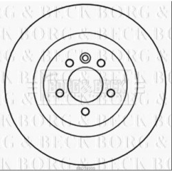 Brake Disc BORG & BECK BBD5999S OE Ref LR025946