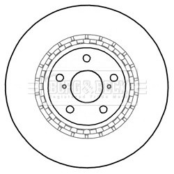 Brake Disc BORG & BECK BBD6000S OE Ref 4351248120