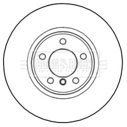 Brake Disc BORG & BECK BBD6010S OE Ref 6 792 221
