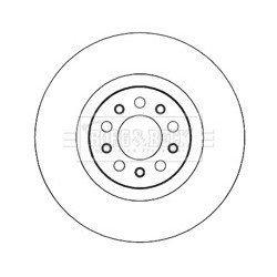 Brake Disc BORG & BECK BBD6011S OE Ref 51760622