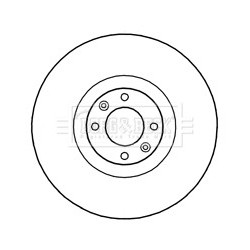 Brake Disc BORG & BECK BBD6012S OE Ref 4249F6