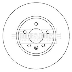 Brake Disc BORG & BECK BBD6013S OE Ref 569077