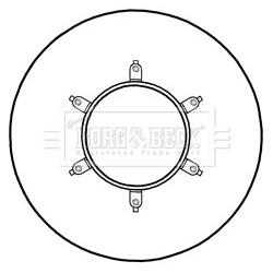 Brake Disc BORG & BECK BBD6014S OE Ref 8982488970