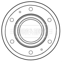 Brake Disc BORG & BECK BBD6015S OE Ref 7189456