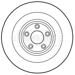 Brake Disc BORG & BECK BBD6017S OE Ref C2P10563