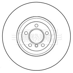 Brake Disc BORG & BECK BBD6018S OE Ref AH421125CB