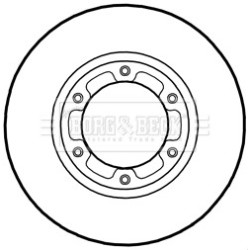 Brake Disc BORG & BECK BBD6019S OE Ref MK326334