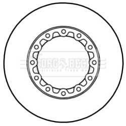 Brake Disc BORG & BECK BBD6020S OE Ref MK374048