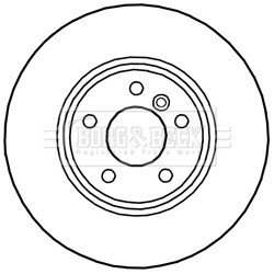 Brake Disc BORG & BECK BBD6027S OE Ref 34 10 6 879 122