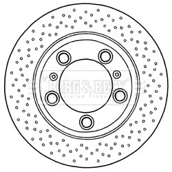 Brake Disc BORG & BECK BBD6032S OE Ref 98735240101