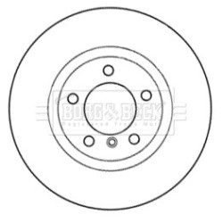 Brake Disc BORG & BECK BBD6033S OE Ref 34 11 2 227 737