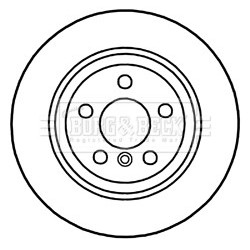 Brake Disc BORG & BECK BBD6040S OE Ref 34216775287