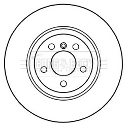 Brake Disc BORG & BECK BBD6041S OE Ref 34 11 6 775 277