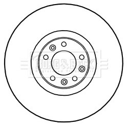Brake Disc BORG & BECK BBD6043S OE Ref 1611840980