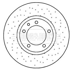 Brake Disc BORG & BECK BBD6044S OE Ref 99635140903