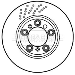 Brake Disc BORG & BECK BBD6046S OE Ref 99135240402