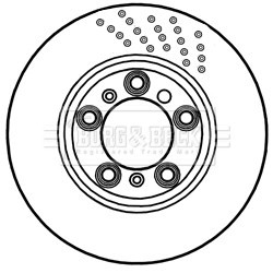 Brake Disc BORG & BECK BBD6047S OE Ref 99135240402