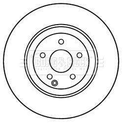 Brake Disc BORG & BECK BBD6049S OE Ref 2214211012