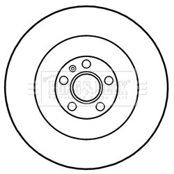 Brake Disc BORG & BECK BBD6050S OE Ref 4F0 615 301 J BORG & BECK