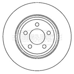 Brake Disc BORG & BECK BBD6053S OE Ref 04779208AD
