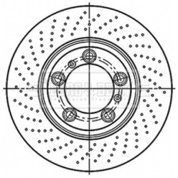 Brake Disc BORG & BECK BBD6061S OE Ref 997 351 405 01