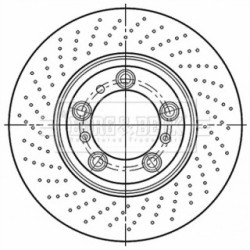 Brake Disc BORG & BECK BBD6063S OE Ref 997 352 405 02 BORG & BECK