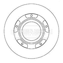 Brake Disc BORG & BECK BBD6067S OE Ref 1867715