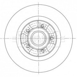Brake Disc BORG & BECK BBD6069S OE Ref 415 420 33 00