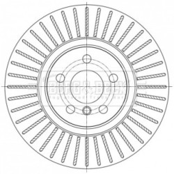 Brake Disc BORG & BECK BBD6072S OE Ref 34 10 6 891 080