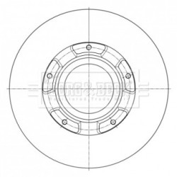 Brake Disc BORG & BECK BBD6073S OE Ref 1783910