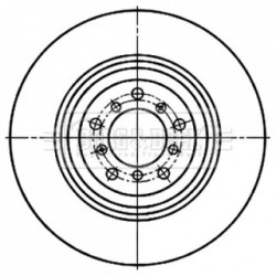 Brake Disc BORG & BECK BBD6079S OE Ref 34 11 2 282 845