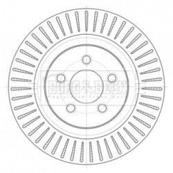 Brake Disc BORG & BECK BBD6082S OE Ref 04779599AB