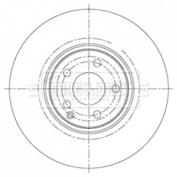Brake Disc BORG & BECK BBD6083S OE Ref A211 421 11 12